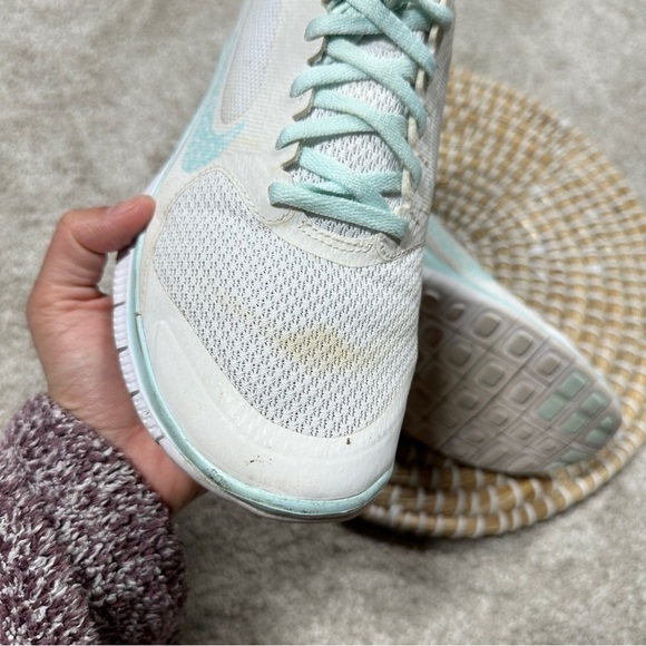 Nike Women’s Free 4.0 V3 Running Shoes Sneakers in White Light Aqua Size 8 - Picture 13 of 16